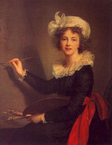 Elisabeth LouiseVigee Lebrun Self Portrait-y France oil painting art